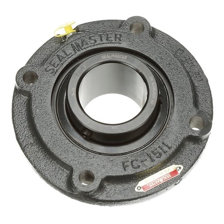 Regal Beloit Flange Block Bearing; 4 Bolt Round Flange Cartridge; 2-1/2 in. Bore; 6-1/2 in. Bolt Circle Diameter MFC-40